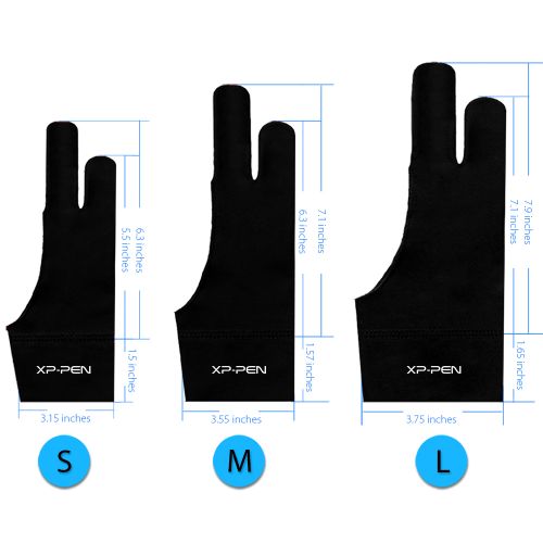 Biplut 1Pc Artist Drawing Glove Stretchy Prevent Mess Up Firm Stitching  Pencil Graphics Anti-mistouch Gloves for Office , Drawing Glove